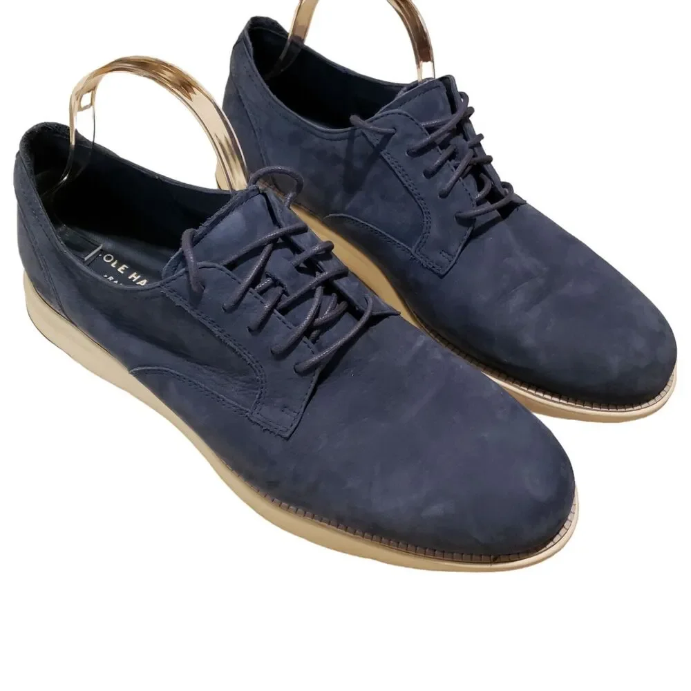 Cole Haan Men’s Grand Horizon II Navy Blue Suede Sneakers Size 13M